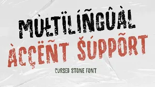 Cursed Stone font