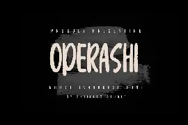 Operashi - Rough Handbrush font