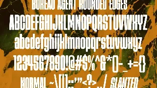 Bureau Agent font