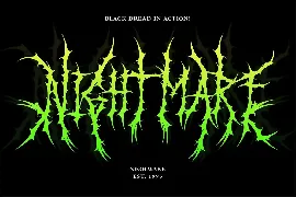 Black Dread | Death Metal Font