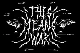 Black Dread | Death Metal Font