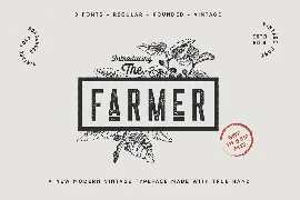 The Farmer Font - Condensed Typeface