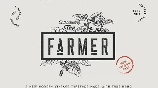 The Farmer Font - Condensed Typeface