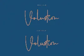 Volustion Handwritten Script Font