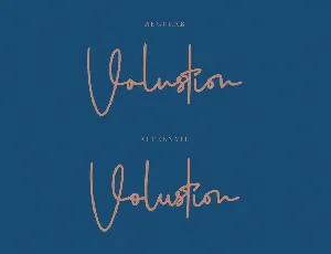 Volustion Handwritten Script Font