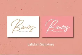 Lafisken Signature font