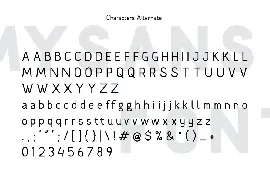 Mysans M Sans Serif Font