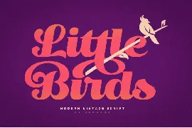 Little Birds Script font