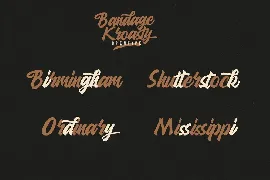 Bandage Kroasty Script Business Font