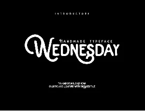 Wednesday font