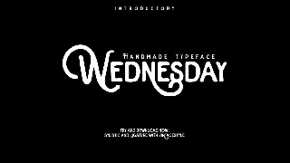 Wednesday font