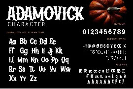 Adamovick font