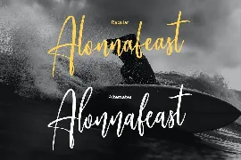 Alonnafeast Brush Script Font