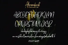 Alonnafeast Brush Script Font