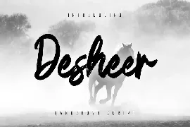 Desheer - Handbrush Script font