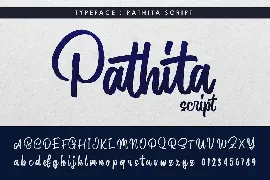 Script Font - Pathita