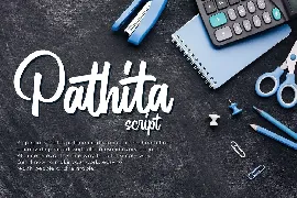 Script Font - Pathita