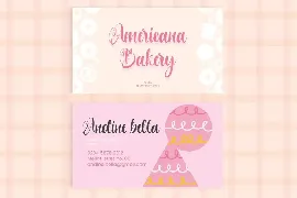 Americana Bakery - Modern Script font