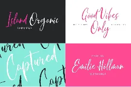 Menulisted Brush Script font