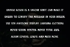 DAFASE ROSEH - Gothic Font