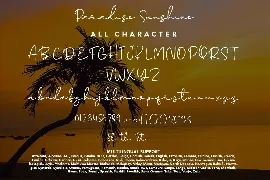 Paradise Sunshine - Summer Display Font