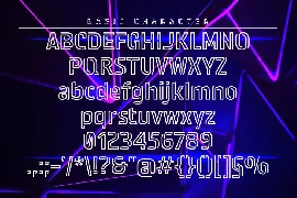 NEonstar- Night Light Display font