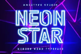 NEonstar- Night Light Display font