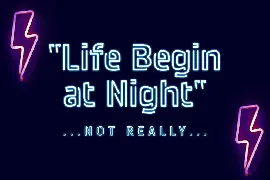 NEonstar- Night Light Display font