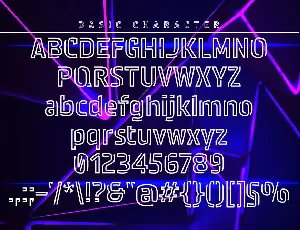 NEonstar- Night Light Display font