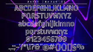 NEonstar- Night Light Display font