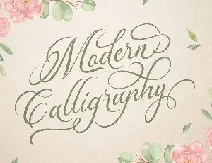 Madelican Calligraphy font