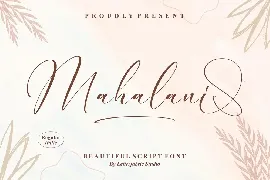 Mahalani Beautiful Script Font