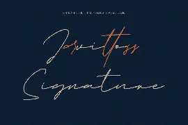 Jarvitts Signature font