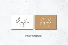 Sindupen Signature font