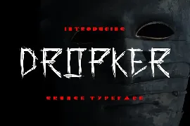 Dropker font