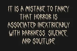 Alterica Monchins Horror Display Font