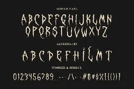 Alterica Monchins Horror Display Font