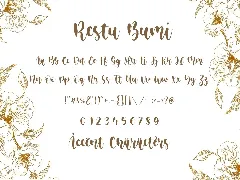 Restu Bumi Script Font