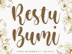 Restu Bumi Script Font