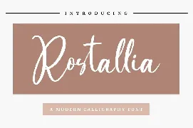 Rostallia - Elegant Script Font