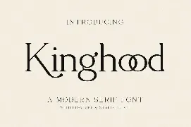 Kinghood - Business Font