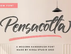 Pensacotta - Brush Font