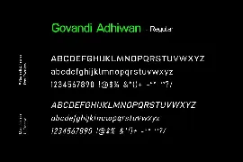 Govandi Adhiwan Sans Serif Font Family