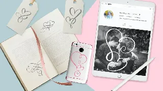 Lovingly Symbol Flourish Hearts Font