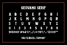 Geovano - Vintage Font Family