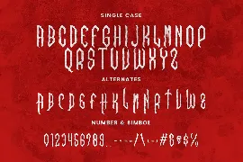 Nazzaric Horror Display Typeface font