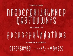 Nazzaric Horror Display Typeface font