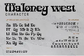 Maloney West font