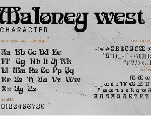 Maloney West font