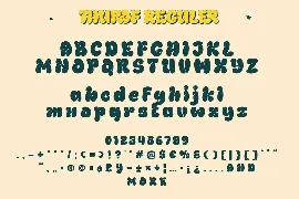 Thurof - Bubble Font